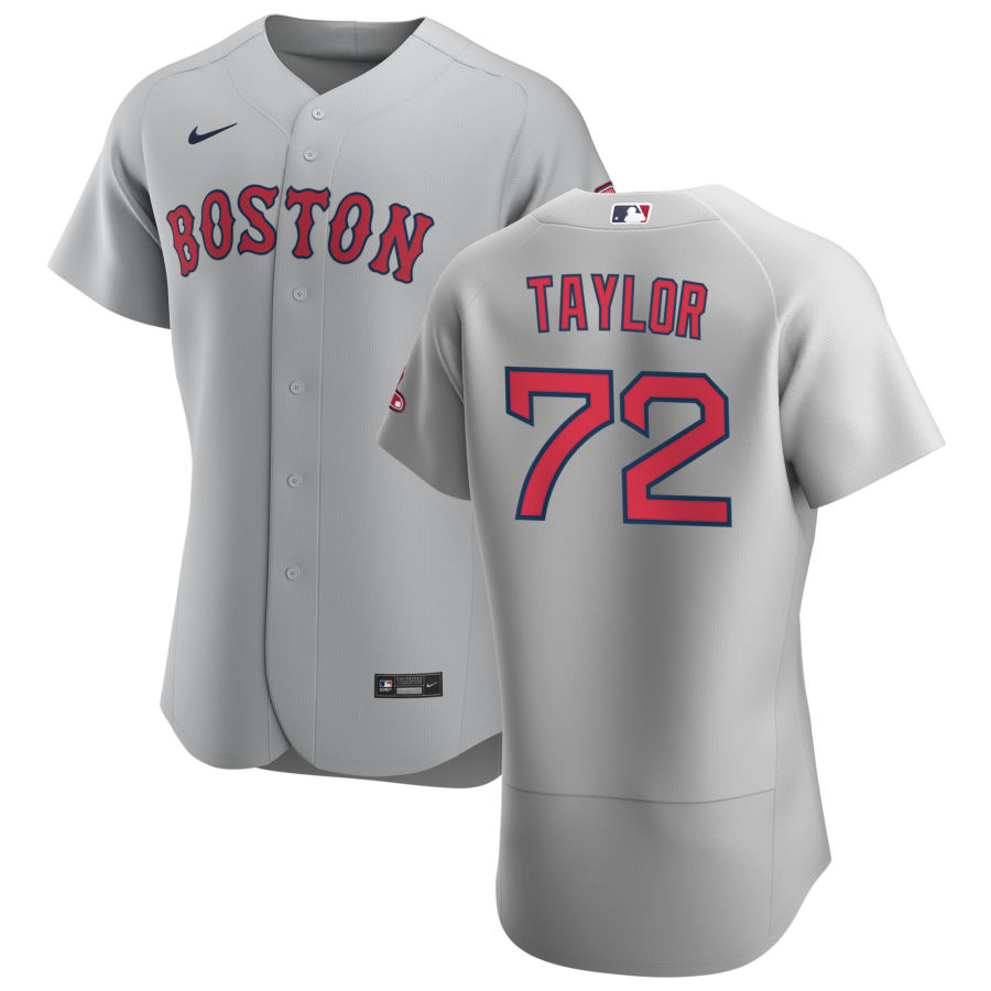 Boston Red Sox #72 Josh Taylor Men Nike Gray Road 2020 Authentic Team MLB Jersey